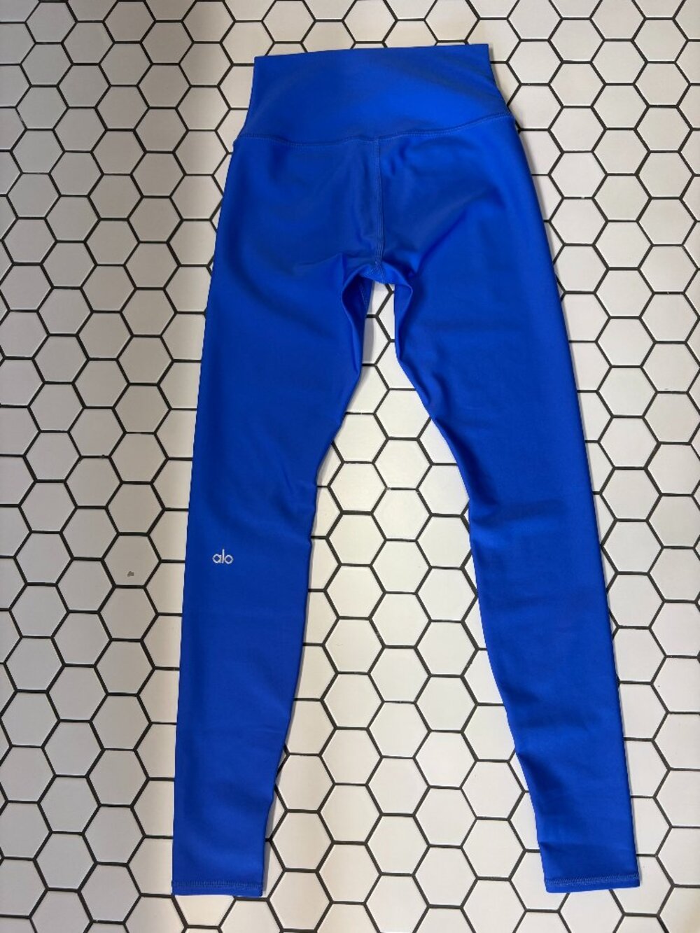 Alo Yoga Airlift High Waist Leggings Blue Small Athletic Tight